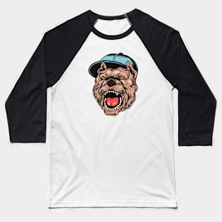 Angry Pitbull Baseball T-Shirt